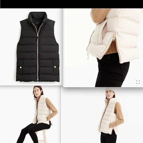 J CREW Navy Puffer Vest - Picture 3 of 9